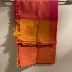 Color block spring scarf